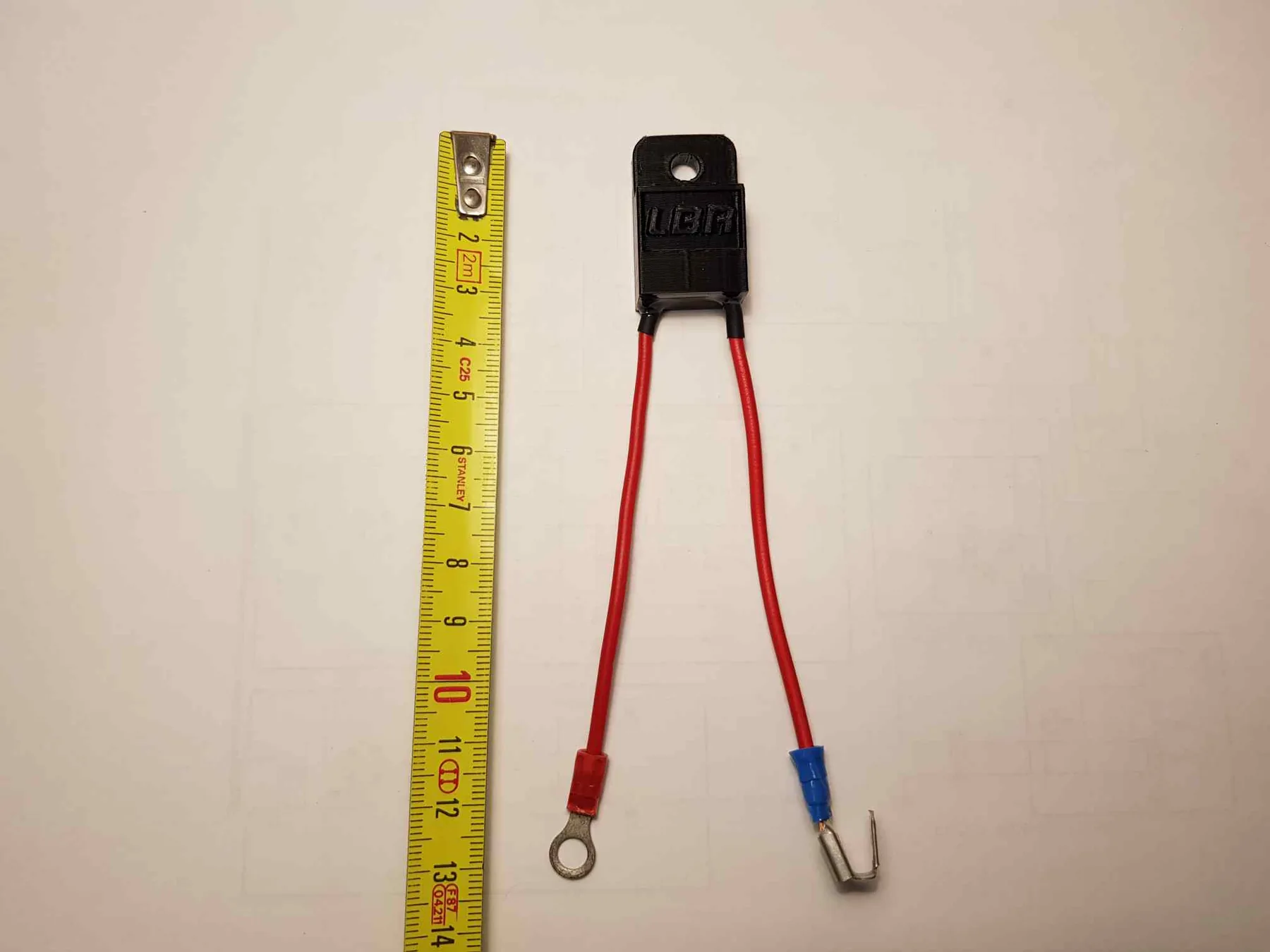 Dimensioni indicative del cablaggio del condensatore